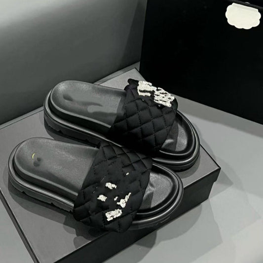 Women's Diamond Quilted Sneakers | Thick Sole | With Box