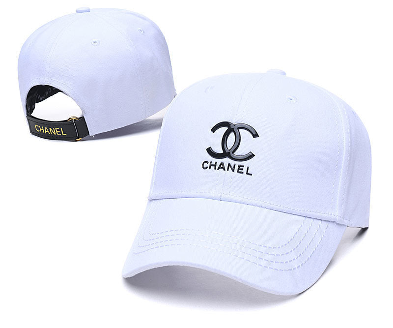Gorras de béisbol versátiles unisex de estilo coreano con bordado 3D de alta versión, protección solar estilo Chanel al por mayor