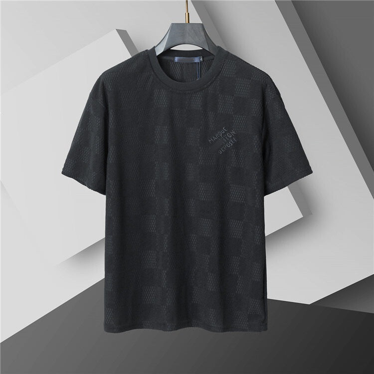 Camiseta de repuesto de algodón de lujo de alta gama transfronteriza, de manga corta de cuello redondo, moda veraniega, dropshipping casual versátil 1