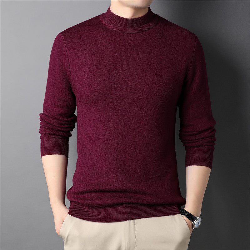 Jersey Cuello Alto Hombre - Suave y Cálido Primavera Otoño