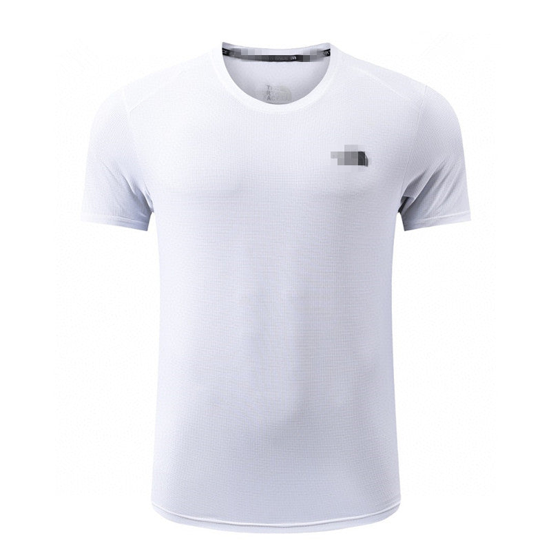 2025 Verano Transpirable Nueva camiseta de manga corta de manga corta para hombre de primavera y verano Nueva camiseta transpirable para exteriores que absorbe la humedad