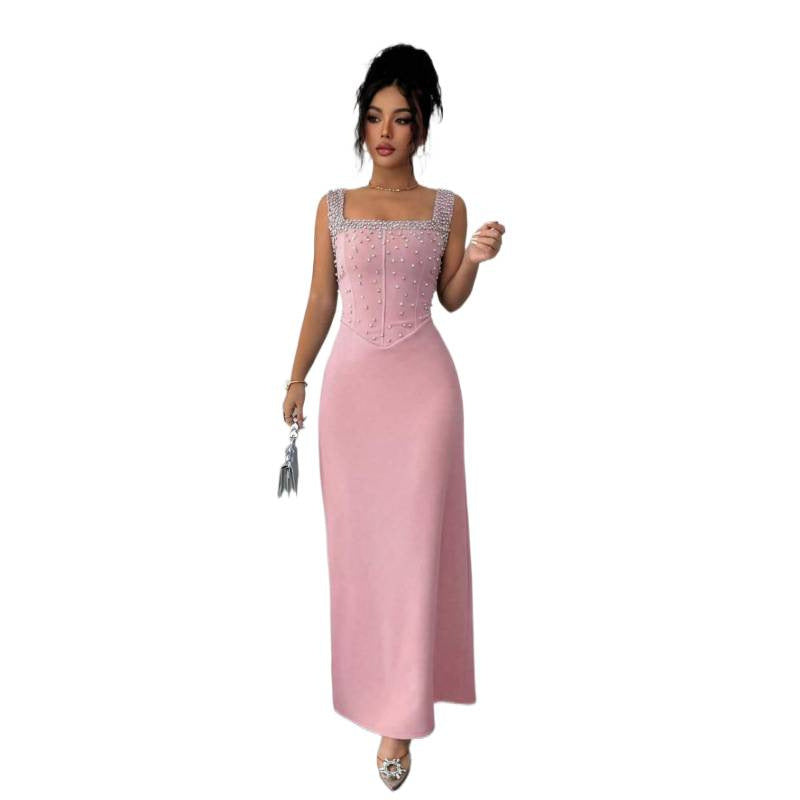 Vestido Nuevo Vestido Cruzado de Fronteras 2026 de Amazon Europa & América, cuello cuadrado, cintura ajustada, envolvente de cadera, elegante, romántico y exquisito