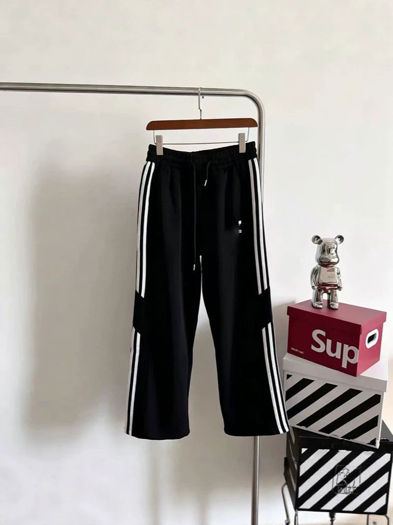 Striped Loose-Fit Sweatpants A