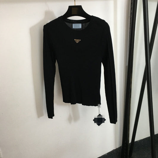 P Knit T-Shirt | Lettering On Chest