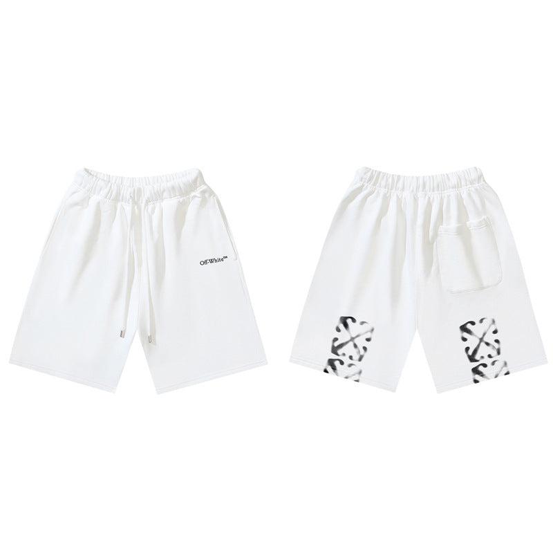 Pantalones Cortos Hombre Estampado Flecha Sueltos | LuxuryMarkt