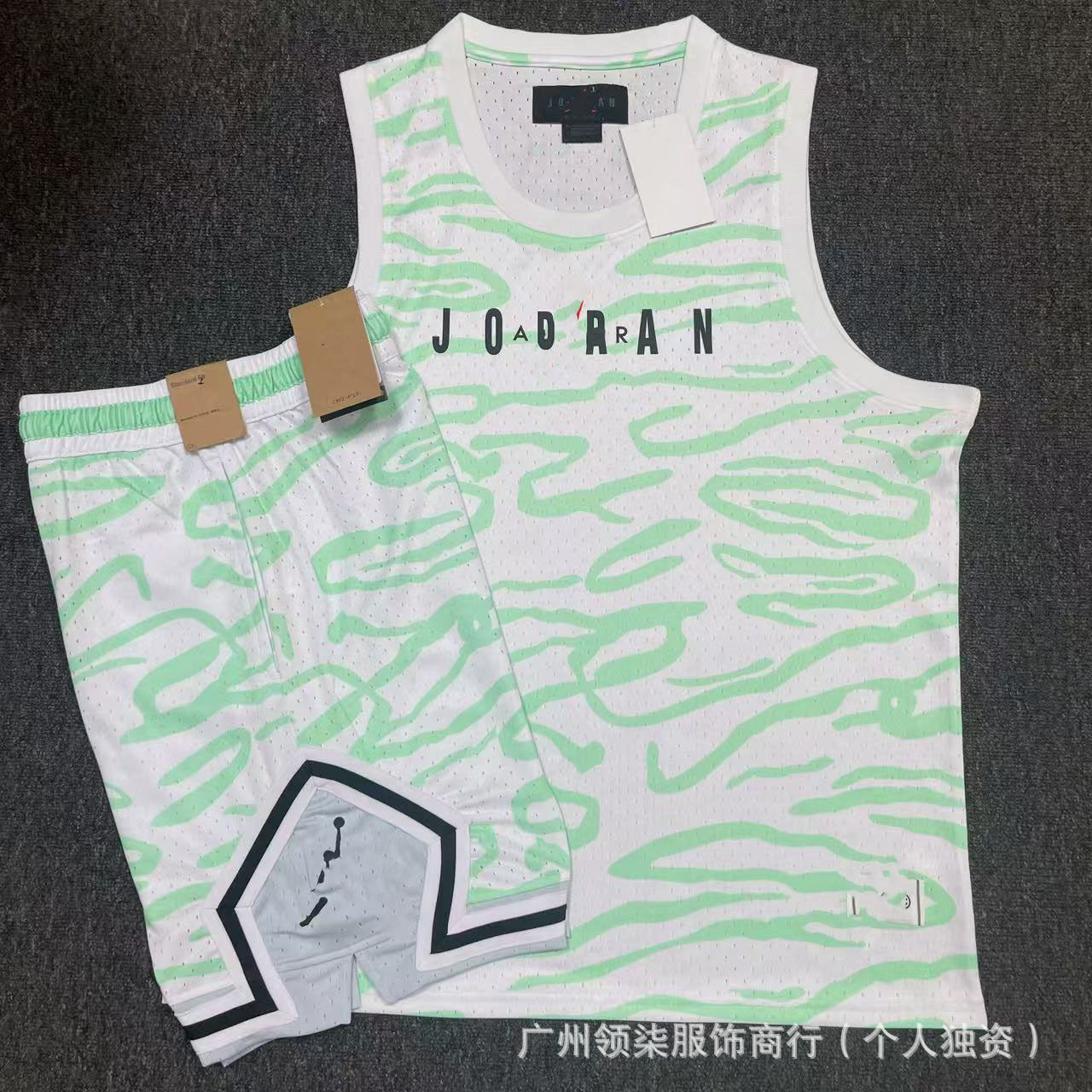 Nuevo chaleco deportivo de baloncesto Flying Man con pantalones cortos, chaleco deportivo casual de correr de secado rápido, transpirable y holgado