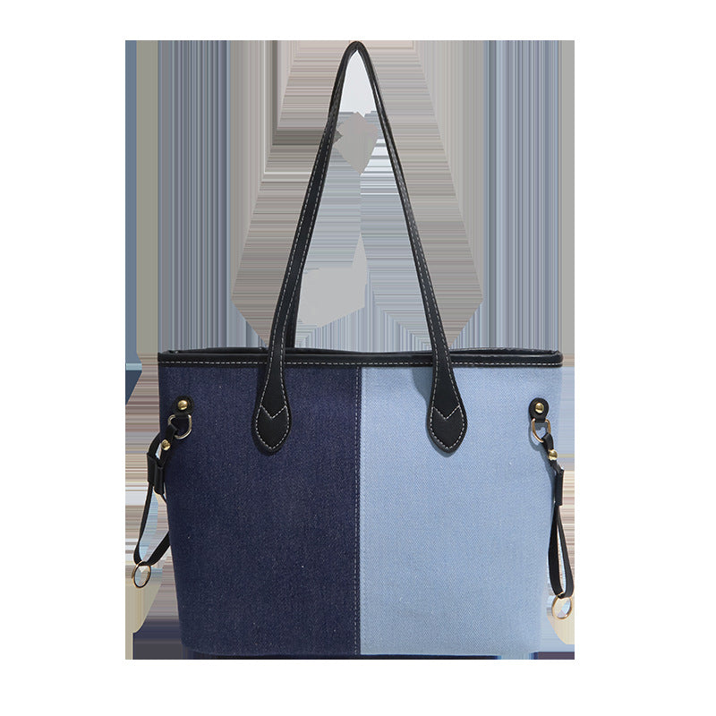 Bolso Tote De Mujer Color Block