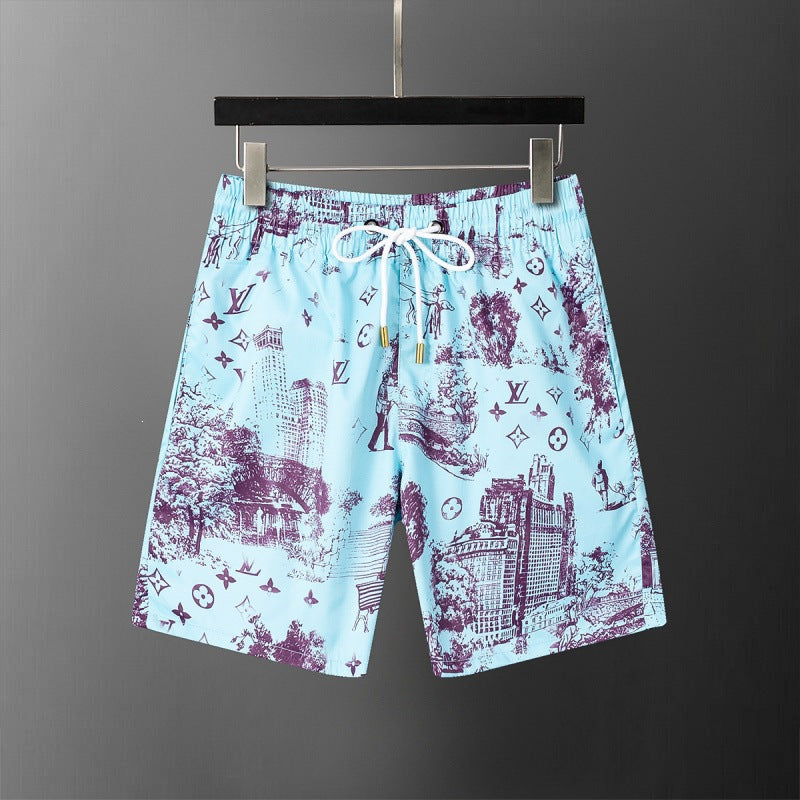 Pantalón deportivo deportivo de cinco puntos transpirable y transpirable de alta calidad y venta transfronteriza de verano de alta calidad y venta caliente
