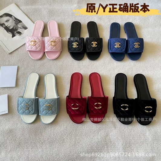 Sandalias Mujer Una Línea Hebilla Estilo Francés | LuxuryMarkt
