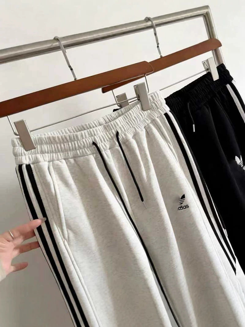 Striped Loose-Fit Sweatpants A