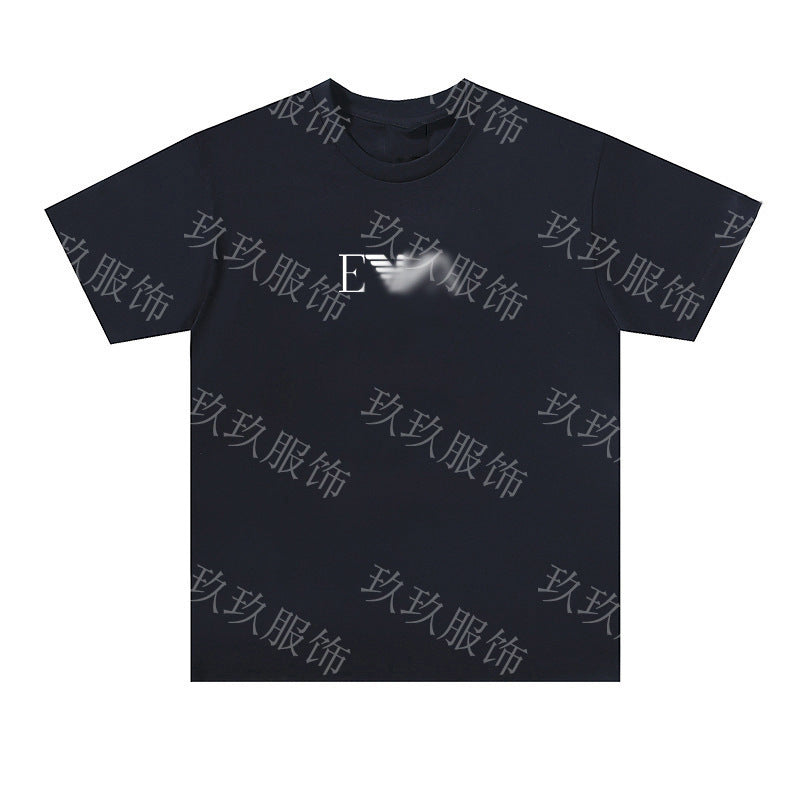 Nueva camiseta transfronteriza de manga corta con letras con letras casual y suelta de algodón puro para mujeres en la calle dropshipping