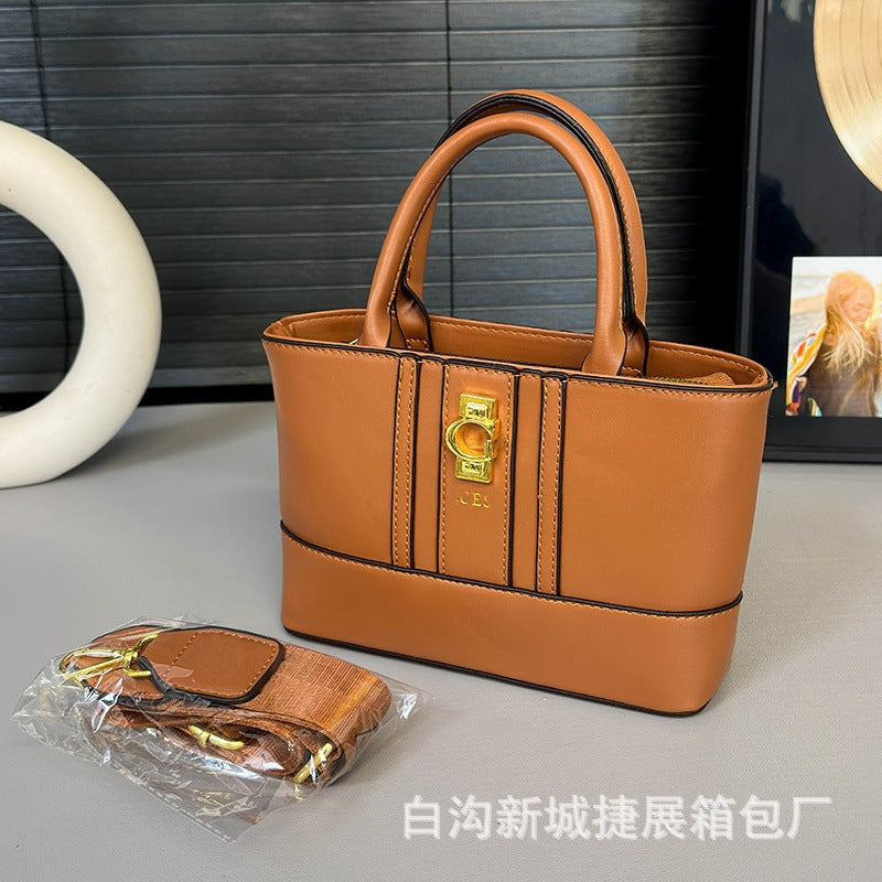 Bolso de mujer superventas impreso en Europa y Estados Unidos 2026 nuevo bolso cruzado ancho de tira cruzada de gran capacidad para mujer
