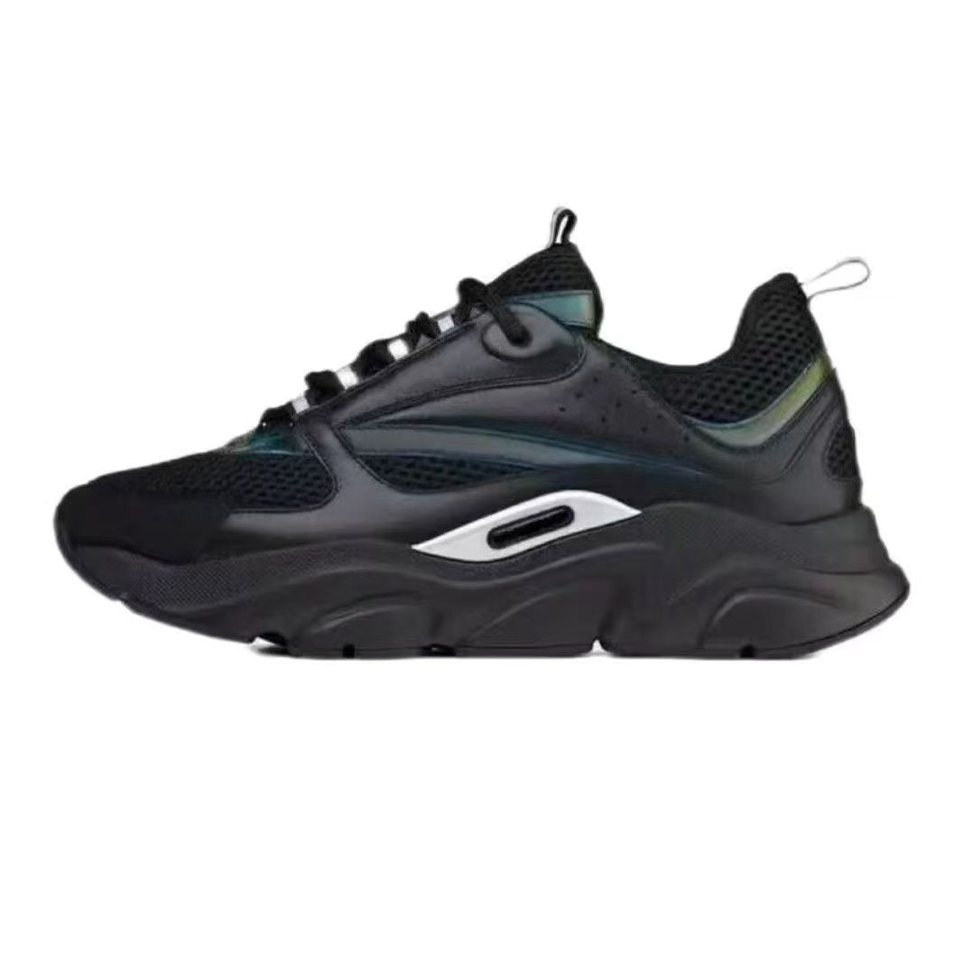 Putian Foreign Trade CDB22B3025 Zapatillas de Papa de punta redonda Realzando zapatos casuales ligeros y transpirables para hombres y mujeres