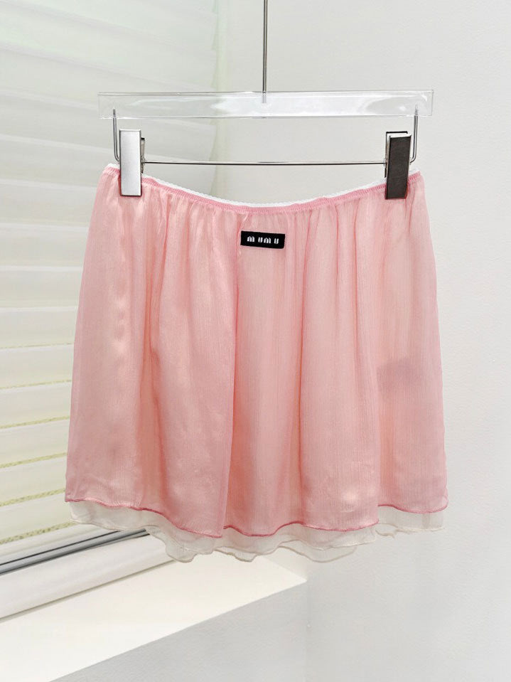 MM Pink Women's Set | Three-Layer Skirt