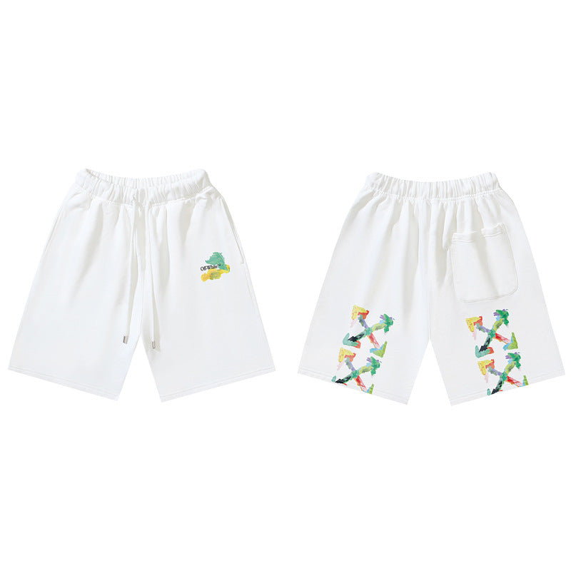 Pantalones Cortos Hombre Estampado Flecha Sueltos | LuxuryMarkt