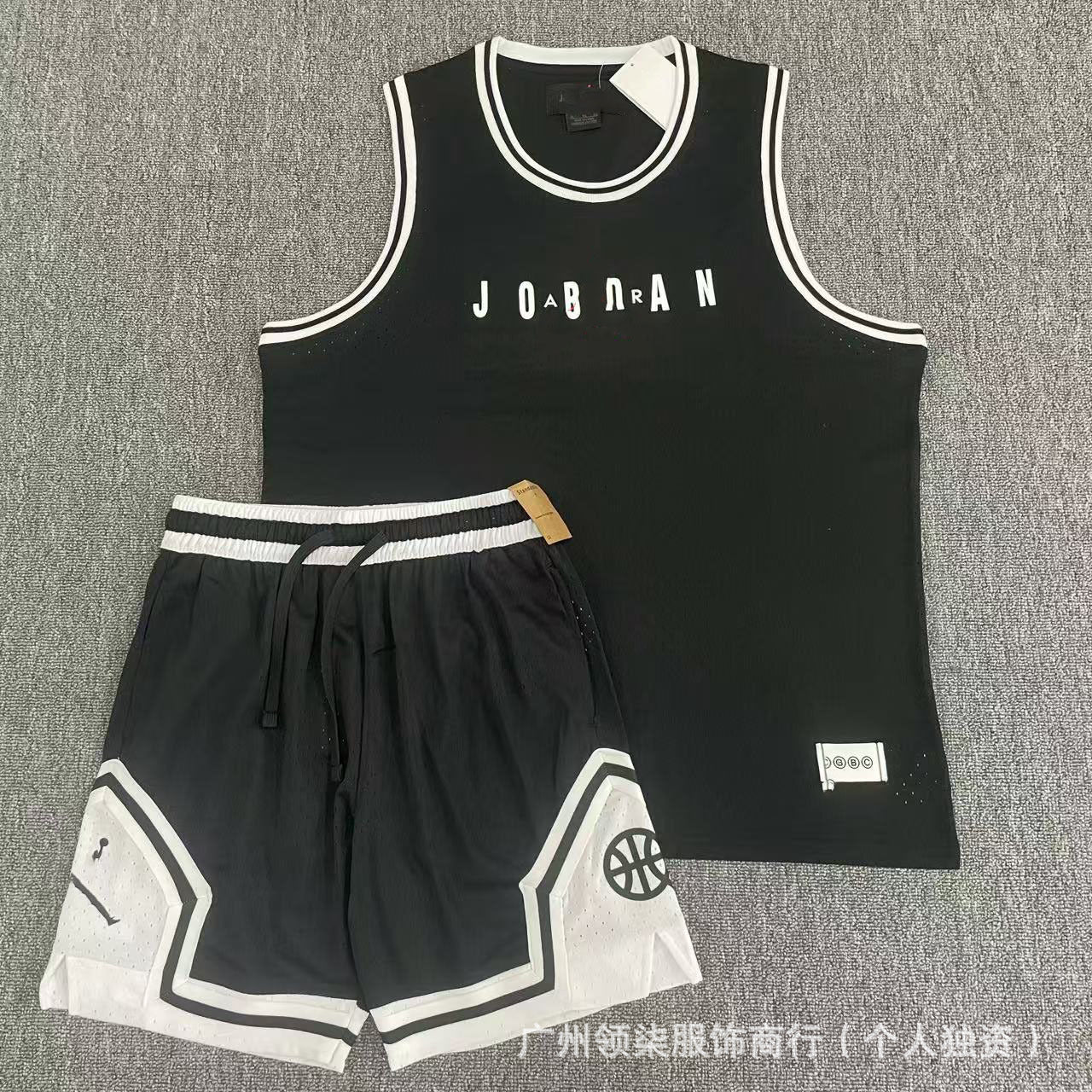 Nuevo chaleco deportivo de baloncesto Flying Man con pantalones cortos, chaleco deportivo casual de correr de secado rápido, transpirable y holgado