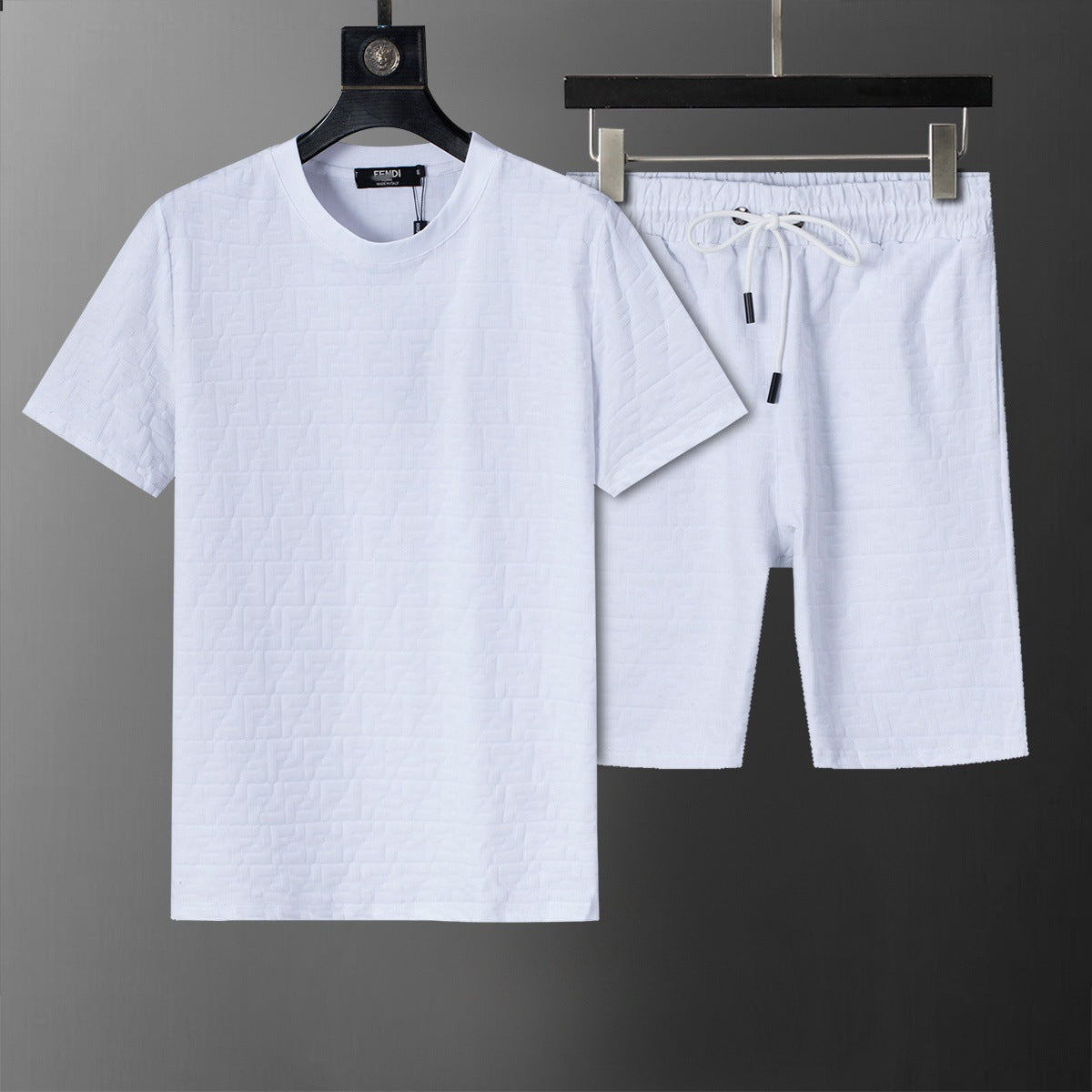 ()25 nuevos pantalones cortos B familia G Jacquard Moda casual Traje de comercio exterior para hombres y mujeres Trajes de primavera para hombre