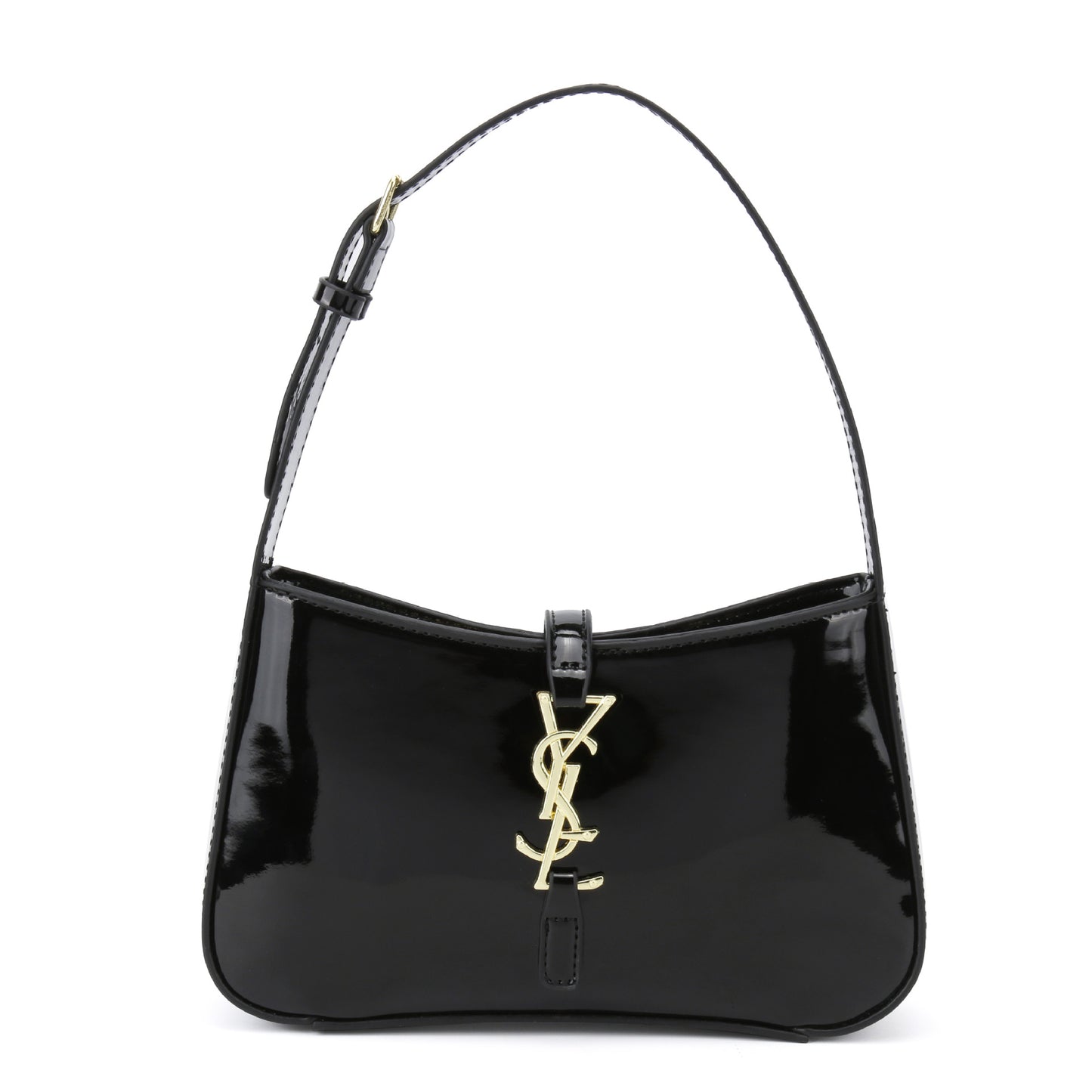 2025 Nueva bolsa transfronteriza elegante, versátil y versátil para la axila, bolso de un solo hombro de moda, bolso de mujer de cuero brillante para mujeres