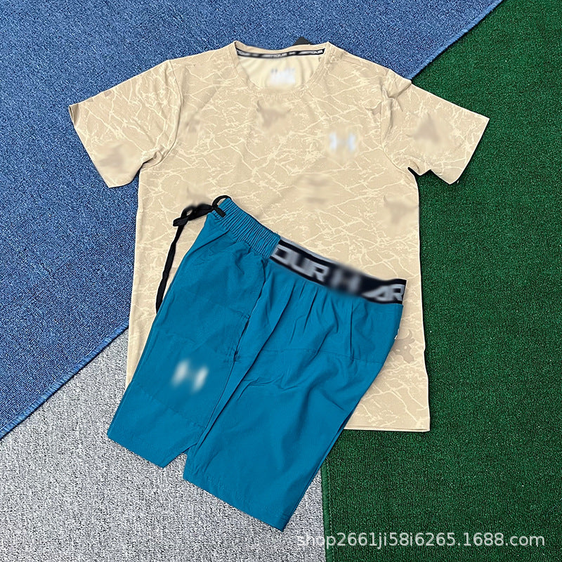 Nuevos deportes, atletismo, entrenamiento, carreras de verano masculinas y femeninas, deportes, fitness, trajes de manga corta, shorts de secado rápido, marea maratón