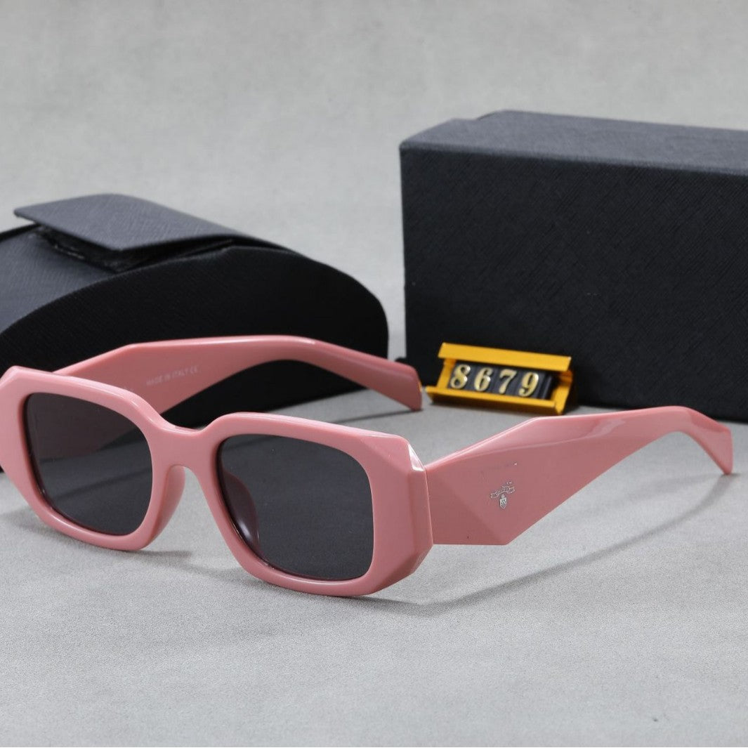 Nuevas gafas de sol de corte poligonal de la familia P, unisex, gafas de sol personalizadas con protección UV de moda, gafas al por mayor