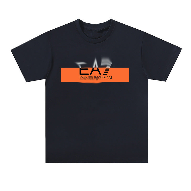 Nueva camiseta transfronteriza de manga corta con letras con letras casual y suelta de algodón puro para mujeres en la calle dropshipping