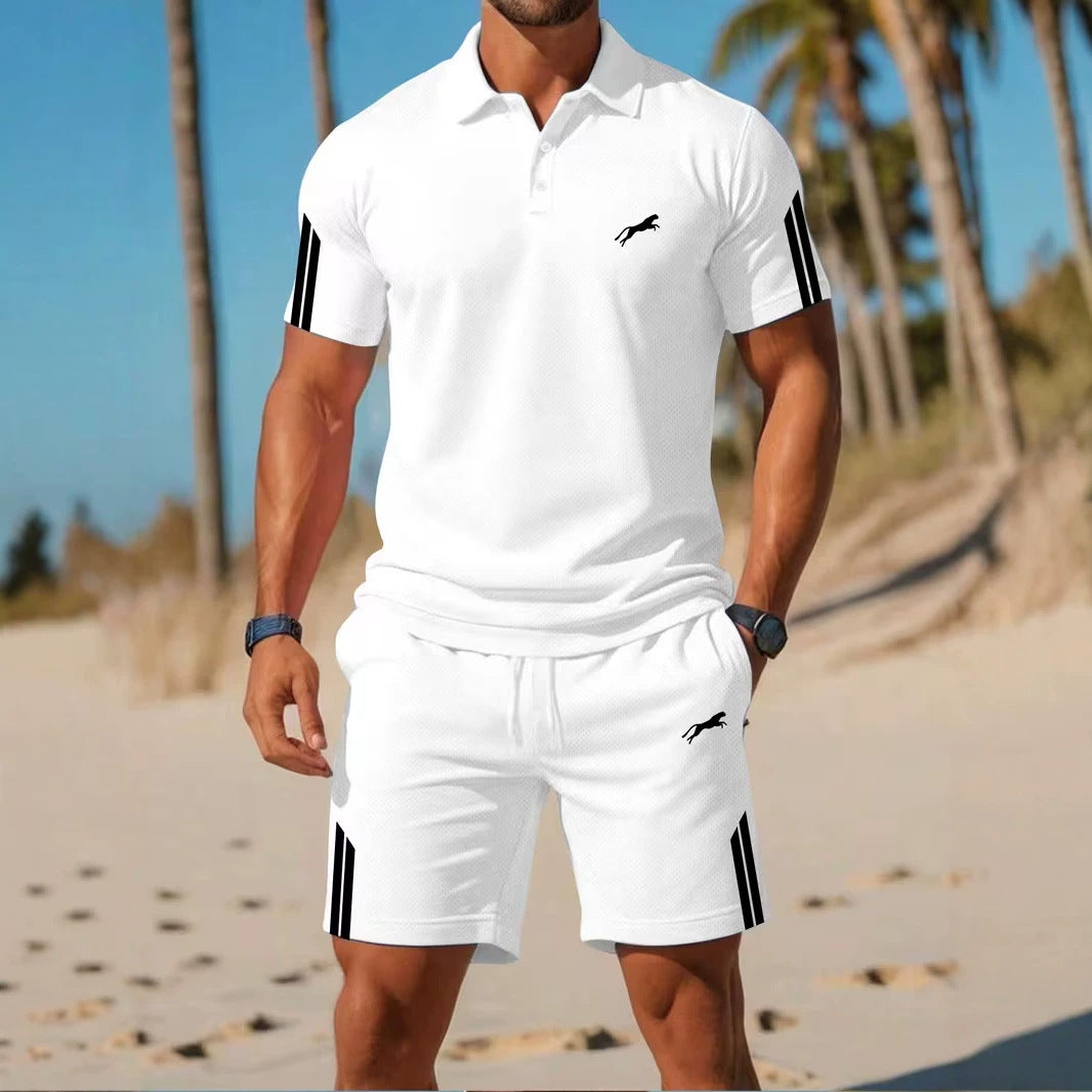 Completo 3D manica corta + pantaloncini | Asciugatura rapida uomo Mix