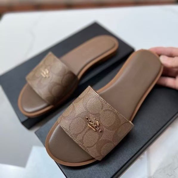 Verano 2026 Nueva Moda Abrigo Zapatillas Zapatillas Planas Zapatillas de playa Cómodas Ligeras y Abiertas Zapatillas de Noche Ligeras y Apertura De Verano 2026