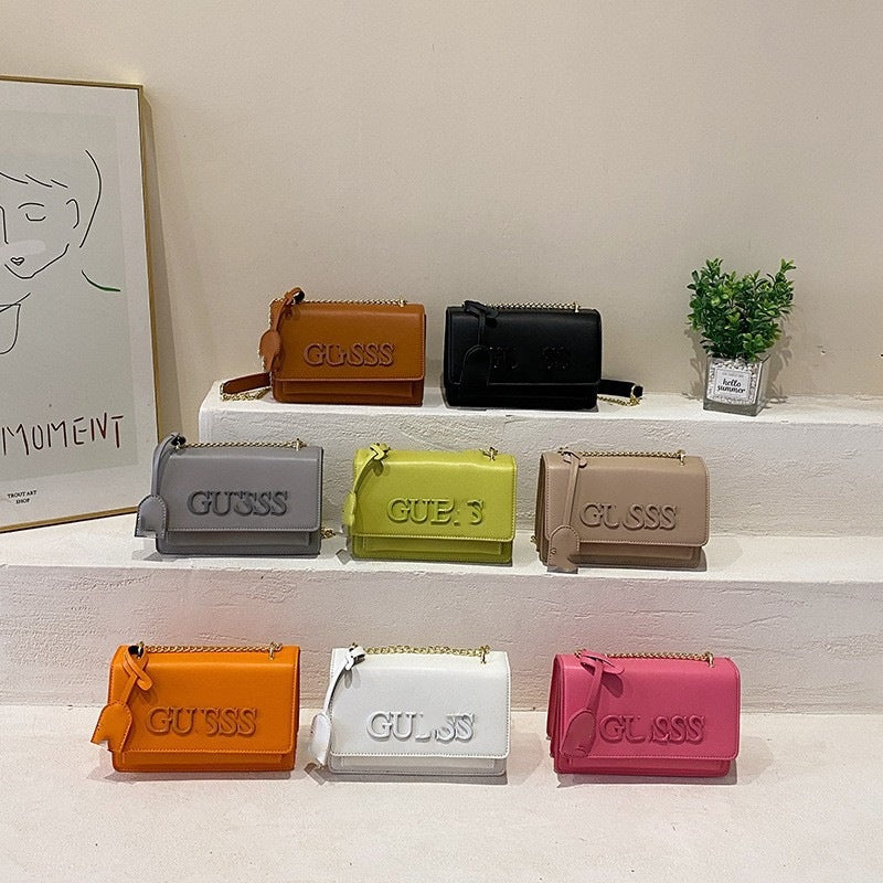 Bolso pequeño transfronterizo para mujer 2024 de moda de moda femenina bolso de un hombro con cadena cruzada con cadena, bolsos cuadrados pequeños