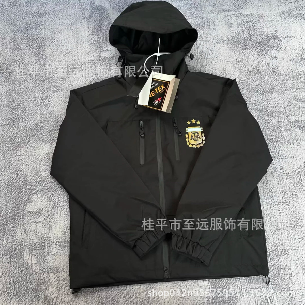 Veste brésilienne, coupe-vent à capuche, veste imperméable coupe-vent, usine d'articles de sport, vêtements d'entraînement de football en gros