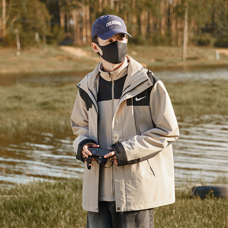 Plaid Mountaineering Windbreaker Jacket | Outdoor Premium