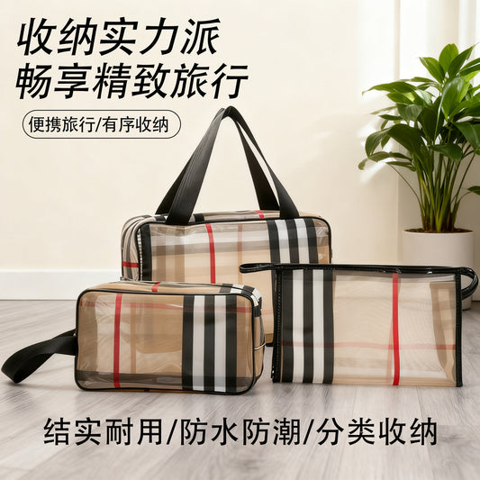 Bolsa Maquillaje Grande Portátil Mujer | Organizador Repelente Agua