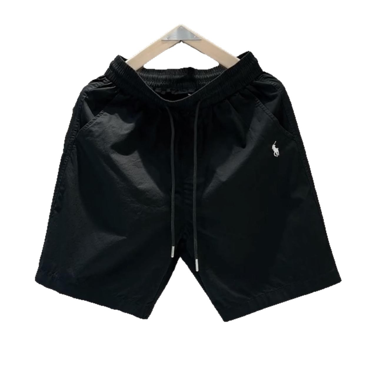 Nuevos pantalones cortos casuales masculinos de verano 2025, pantalones deportivos de playa de secado rápido y pierna recta holgados, pantalones versátiles americanos de cinco puntos
