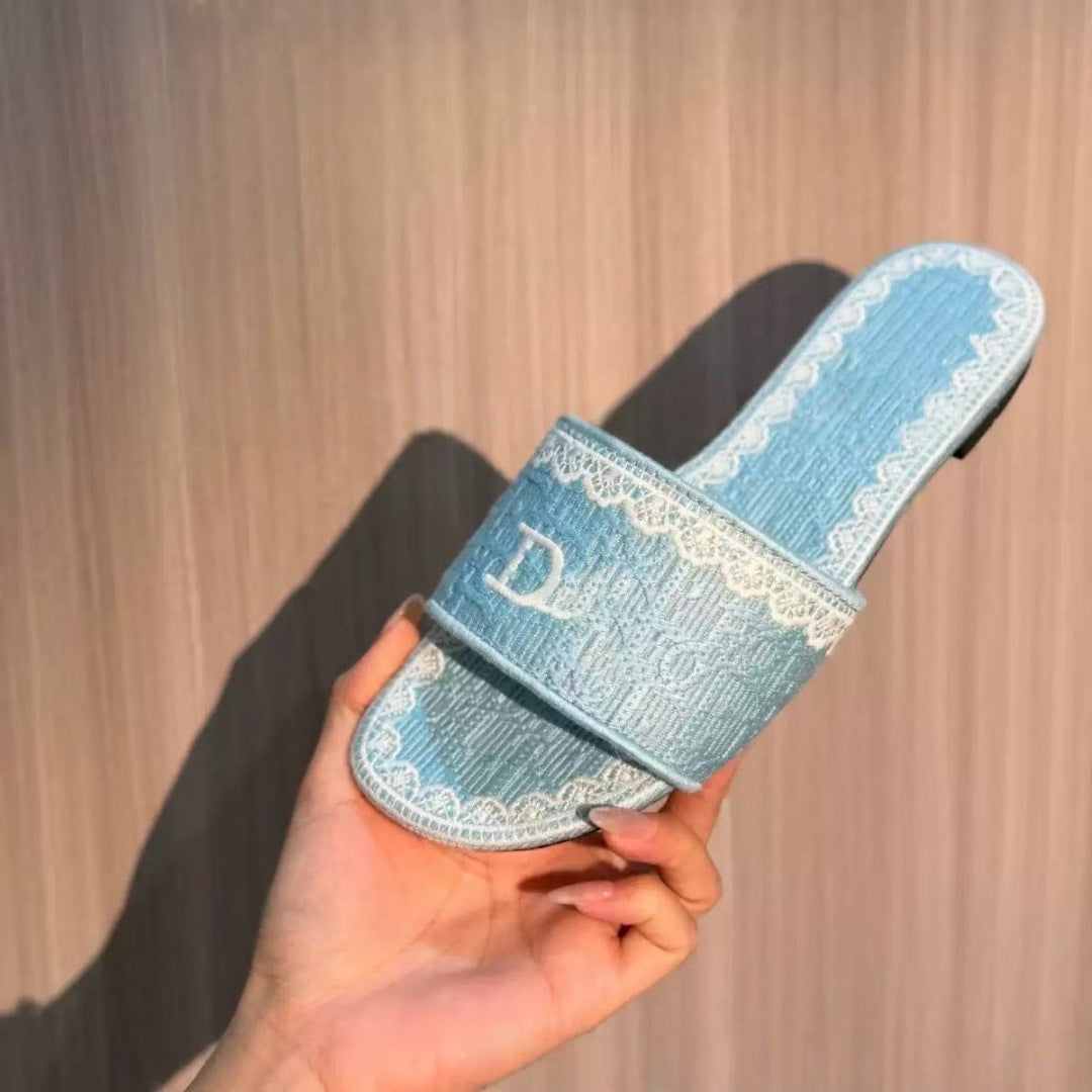 Sandalias Tacón Mujer Bordado 3D | Primavera Verano 2026