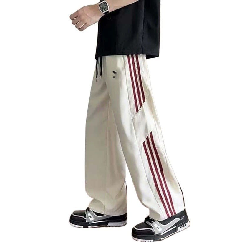 Three-Stripe Pants A | Casual Wide Leg