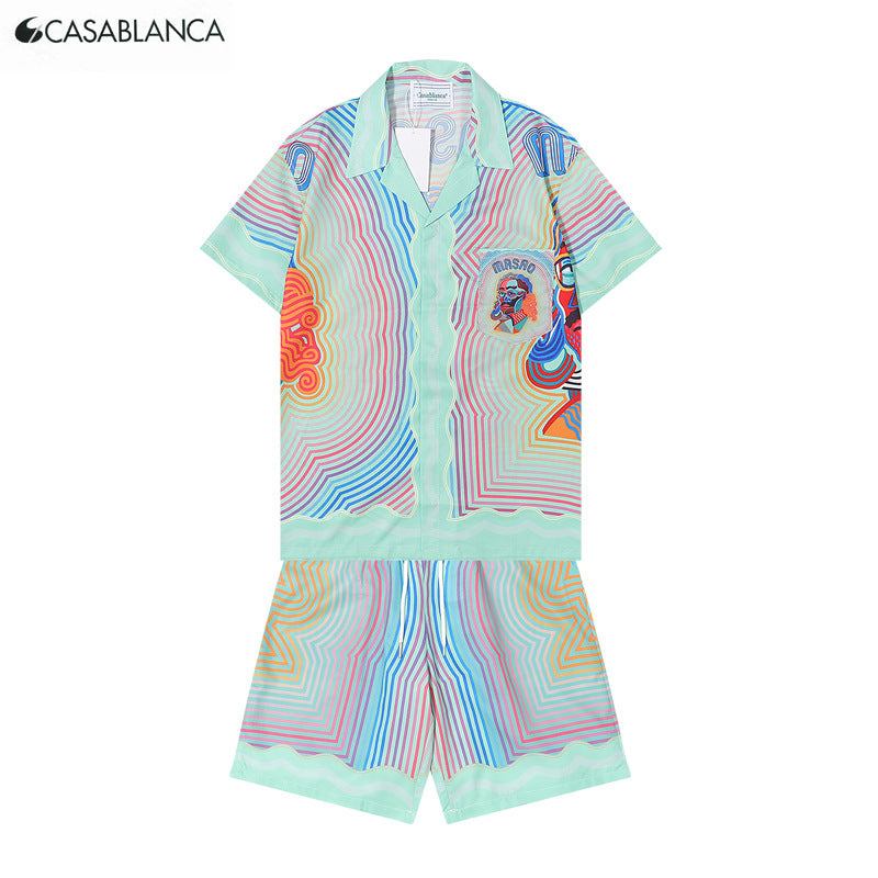 Men's MIX Set | Printed Shirt And Shorts