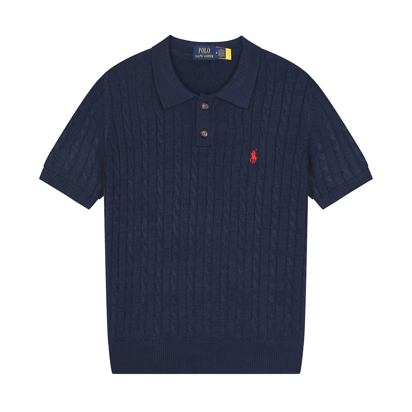 Polo de verano transfronterizo con coleta de caballo bordada de hombre, camisa de pelo de algodón puro de manga corta con solapa