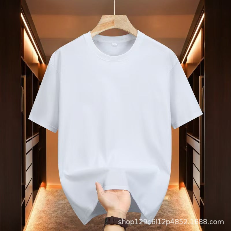 Camiseta Unisex Logo Pegatina Cuello Redondo Manga Corta