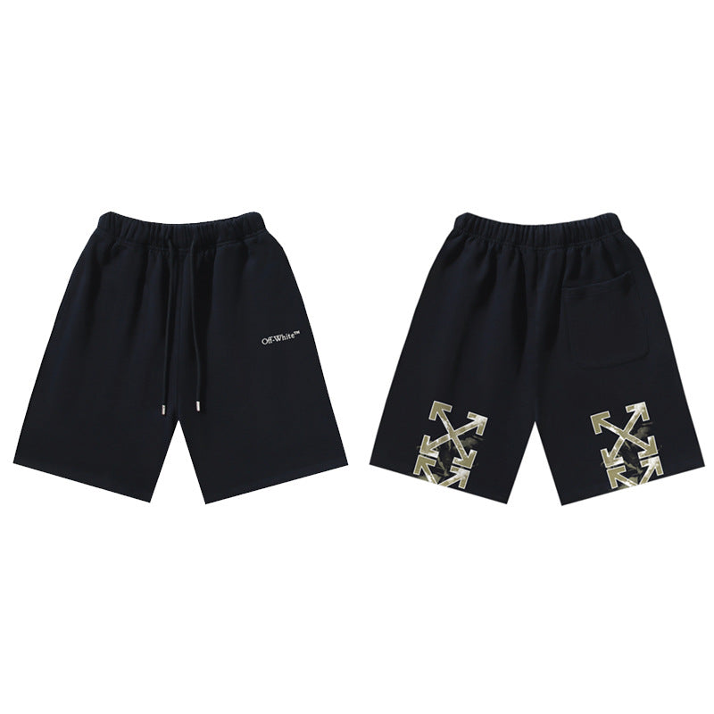 Pantalones Cortos Hombre Estampado Flecha Sueltos | LuxuryMarkt