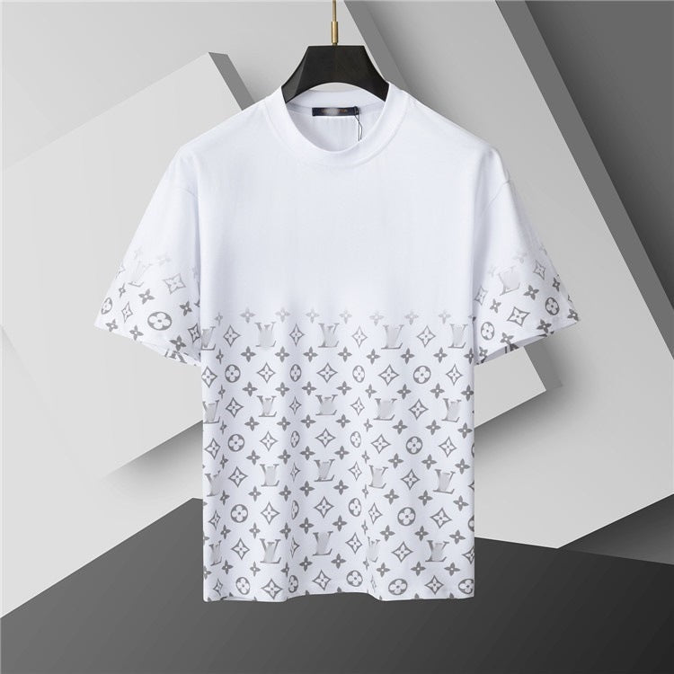Camiseta de repuesto de algodón de lujo de alta gama transfronteriza, de manga corta de cuello redondo, moda veraniega, dropshipping casual versátil 1