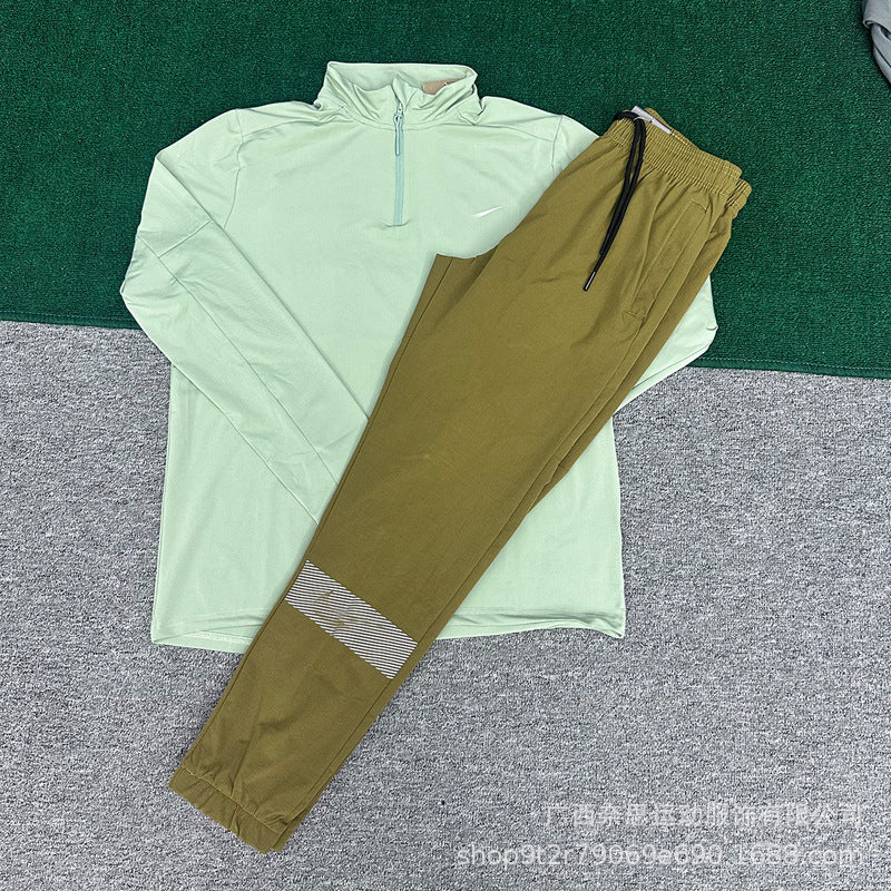 Men's Long Sleeve Fitness Set | Breathable Loose Pants