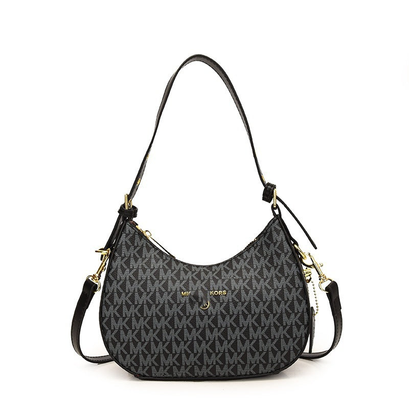 Bolsa de axilas para mujer 2025, nueva y de moda francesa de nicho de alta gama, bolso cruzado de un hombro y media luna