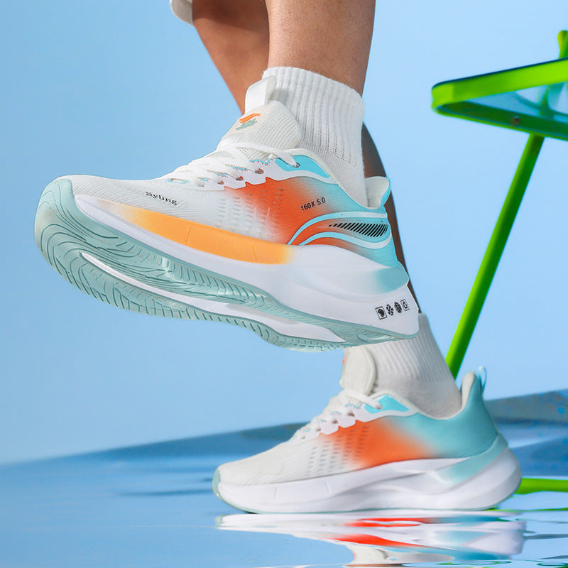 Zapatillas de correr ultraligeras Jaka transpirables con placa de carbono por pareja de zapatillas deportivas de medición física para estudiantes de carreras al aire libre para hombres