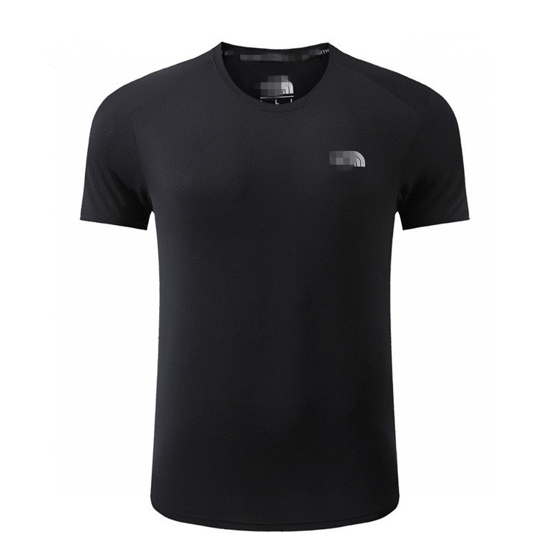 2025 Verano Transpirable Nueva camiseta de manga corta de manga corta para hombre de primavera y verano Nueva camiseta transpirable para exteriores que absorbe la humedad