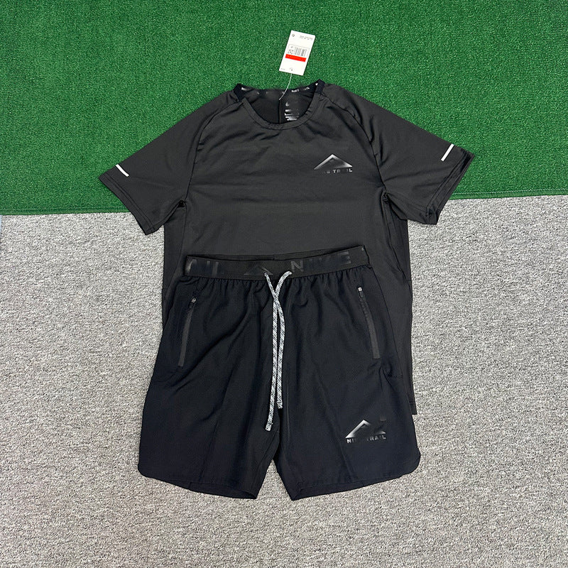 Conjunto Deportivo Hombre Manga Corta A | Running Transpirable Secado Rápido