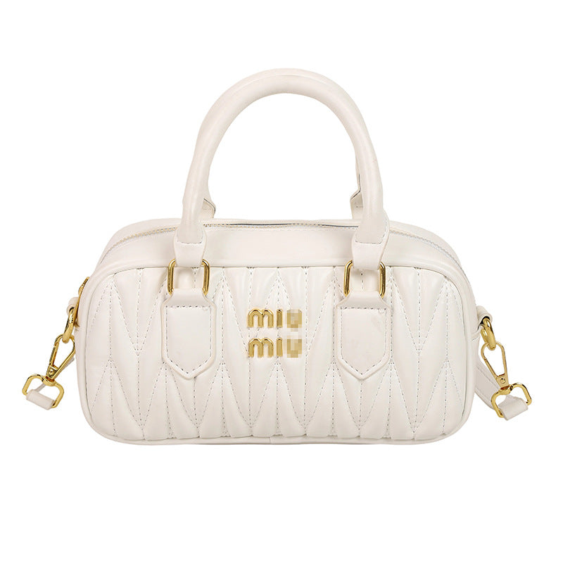 Bolso de bolos de alta gama y de moda cuidadosamente seleccionado, nuevo bolso Boston 2025, bolso cruzado versátil de hombro para mujer