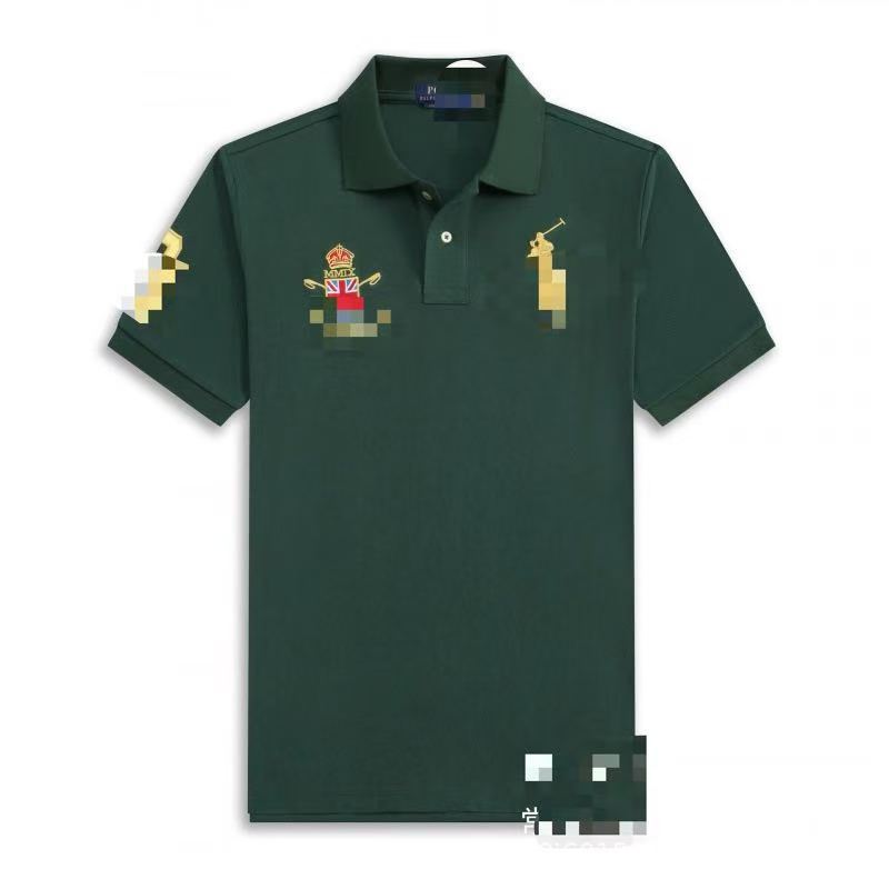 Polo de verano transfronterizo 2026 Casual de moda malasia de manga corta con estampado de corona malaya slim fit al mayorista