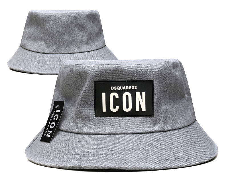 قبعة باكت قطنية بجلد للأزواج | كاجوال صيفي للجنسين