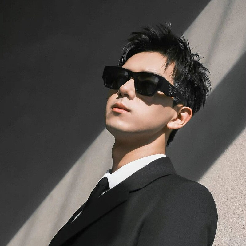 Gafas de sol hombre Li Xian tendencia, moda retro adelgazante anti-ultravioleta, versión coreana, gafas de sol de alta gama para mujeres