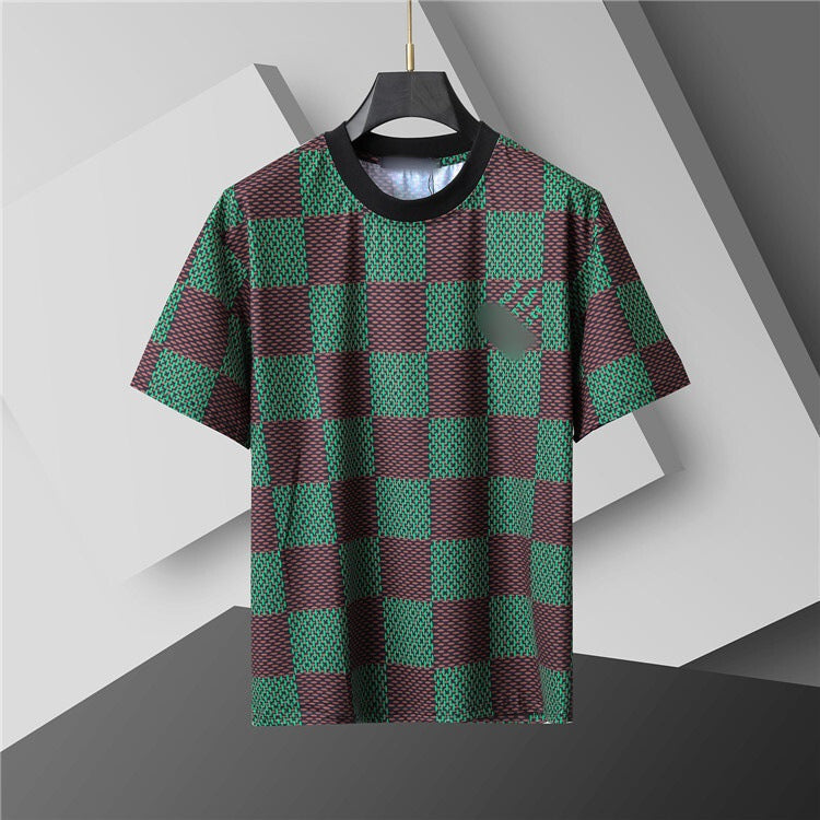 Versión correcta de 2026 de la nueva camiseta ligera de lujo de verano, camiseta de manga corta de cuello redondo y versátil para hombres y mujeres, países extranjeros de Europa y Estados Unidos