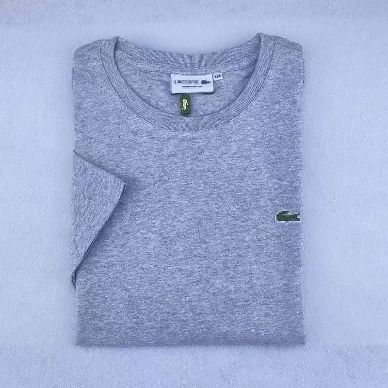 Camiseta Logo Pez Bordado Manga Corta Cuello Redondo